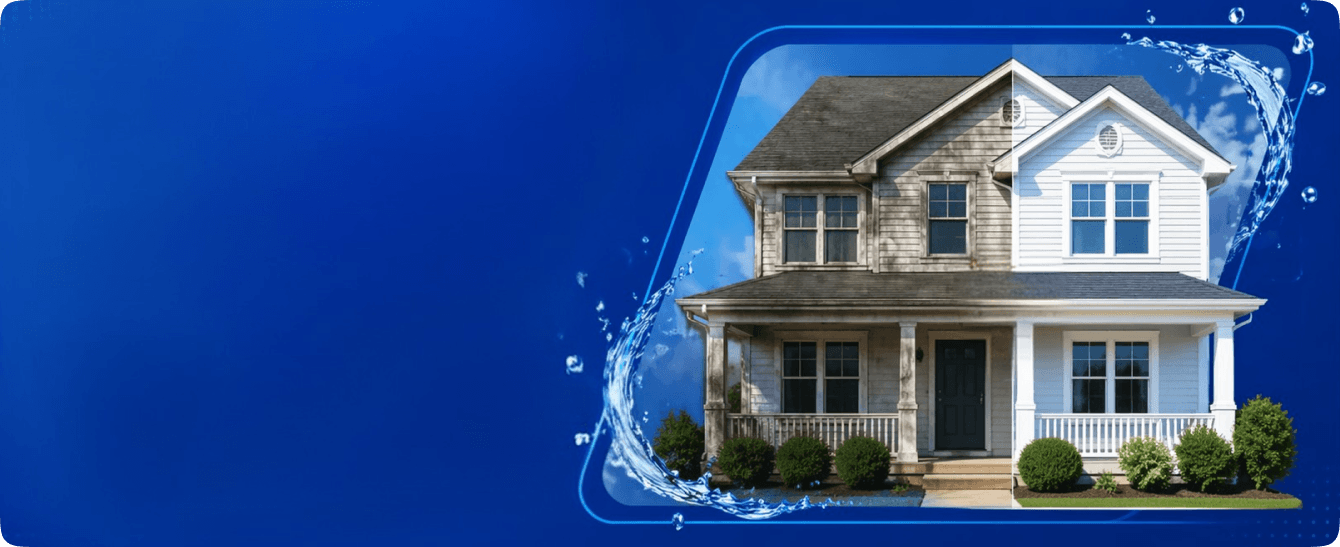 Clean driveway and exterior surfaces